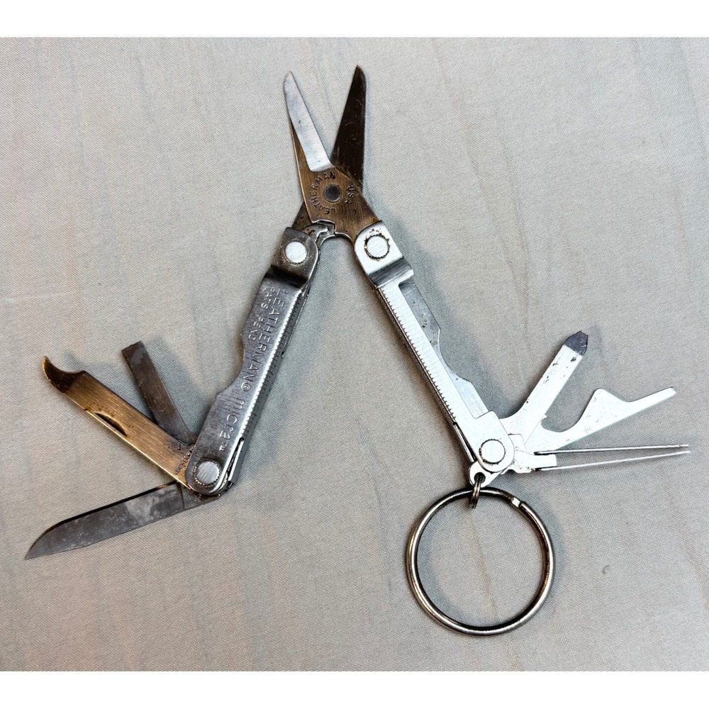 Leatherman Micra Multi-Tool Stainless Steel Keychain Scissors Knife USA Made